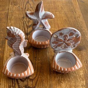 Ceramic Sea Life Candle Holders, Yankee Candle